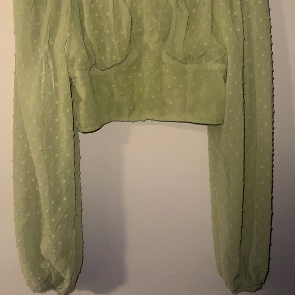 COPY - Bishop sleeve crop blouse - Picture 2 of 2